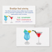 Cocktail-Cartoon Visitenkarte (Vorne/Hinten)