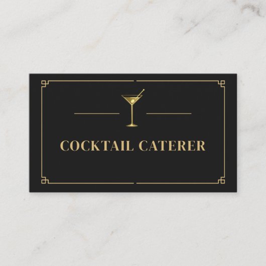 Cocktail Caterer Professional Visitenkarte (Vorderseite)