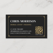 Cocktail-Catering-Service-QR-Code Professional Visitenkarte (Rückseite)