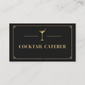 Cocktail-Catering-Service-QR-Code Professional Visitenkarte (Vorderseite)