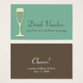 Cocktail Champagner-Veranstaltung "Grün" (Vorne & Hinten)