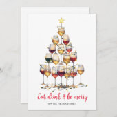 Cocktail Christmas Holiday card Feiertagskarte (Vorne/Hinten)