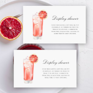 Cocktail Citrus - Display-Dusche  Begleitkarte