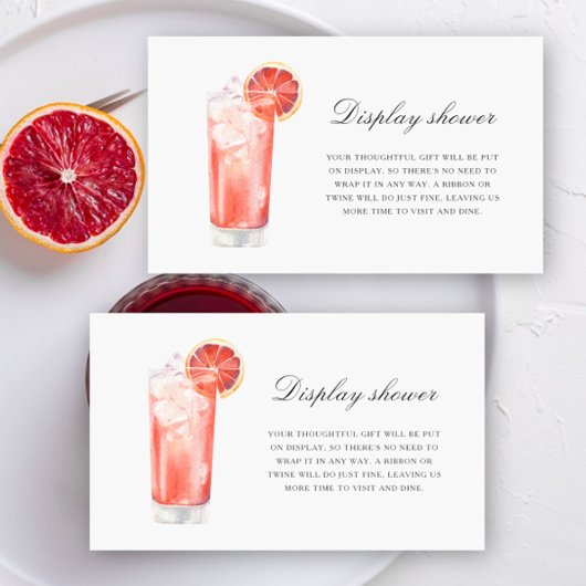 Cocktail Citrus - Display-Dusche  Begleitkarte