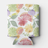 Cocktail Citrus Floral Wedding Monogram Dosenkühler (Rückseite)