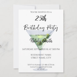 Cocktail-Cocktail aus Martini Einladung