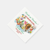 Cocktail Cocktail Cocktail Fruit Junggeselinnen-Ab Serviette (Ecke)