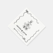 Cocktail Cocktail Cocktail im Champagner Tower Serviette (Ecke)