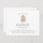 Cocktail Cocktail Minimalistischer Junggeselinnen- Postkarte (Vorne/Hinten)