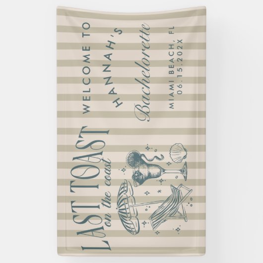 Cocktail Cocktail Party Navy Banner (Vertikal)