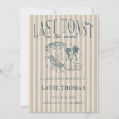 Cocktail Cocktail Party Navy Einladung (Vorderseite)