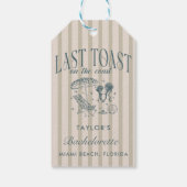 Cocktail Cocktail Party Navy Geschenkanhänger (Rückseite)