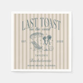 Cocktail Cocktail Party Navy Serviette (Vorderseite)