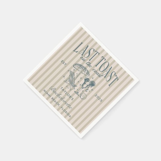 Cocktail Cocktail Party Navy Serviette (Ecke)