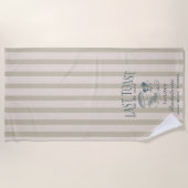 Cocktail Cocktail Party Navy Strandtuch (Vorderseite)