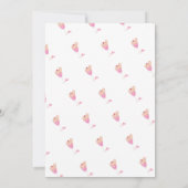 Cocktail Confetti Rosa Bridal Dusche Einladung (Rückseite)