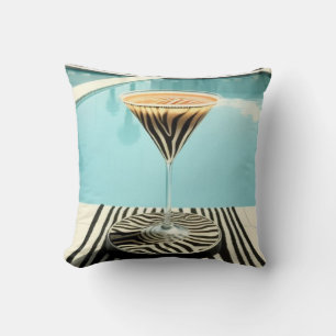 Cocktail Designer Statement Zebra Themed Kissen