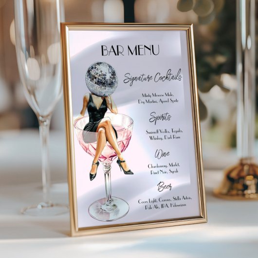 Cocktail-Disko - Bar Menü