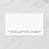 Cocktail Drink | Club | Bar Visitenkarte (Rückseite)