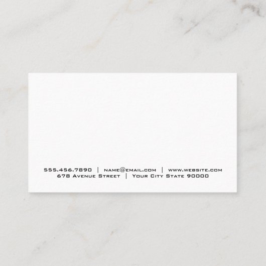 Cocktail Drink | Club | Bar Visitenkarte (Rückseite)