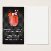 Cocktail Drink Icon | Schwarz (Vorne & Hinten)