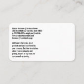 Cocktail Drink Illustration | Lounge Bar Visitenkarte (Rückseite)