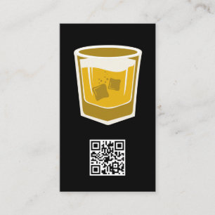 Cocktail Drink Logo / QR Barcode Business Card Visitenkarte