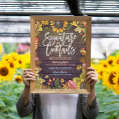 Cocktail Drink Menü "Signature Hochzeit im Herbst" Poster