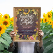 Cocktail Drink Menü "Signature Hochzeit im Herbst" Poster