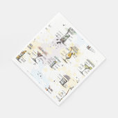 Cocktail Drink Rezept Design Serviette (Ecke)