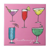 Cocktail Drink Sortiment Thunder_Cove Fliese (Vorderseite)