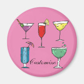 Cocktail Drink Sortiment Thunder_Cove Magnet (Vorne)
