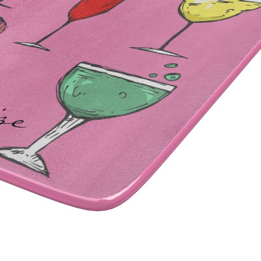 Cocktail Drink Sortiment Thunder_Cove Schneidebrett (Ecke)