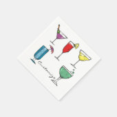 Cocktail Drink Sortiment Thunder_Cove Serviette (Ecke)