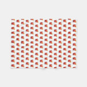 Cocktail Drink: Watercolor Manhattan Fleecedecke (Vorderseite (Horizontal))