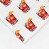 Cocktail Drink: Watercolor Manhattan Fleecedecke (Ecke)