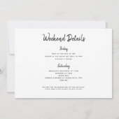 Cocktail Drinks Bachelorette Einladung (Rückseite)