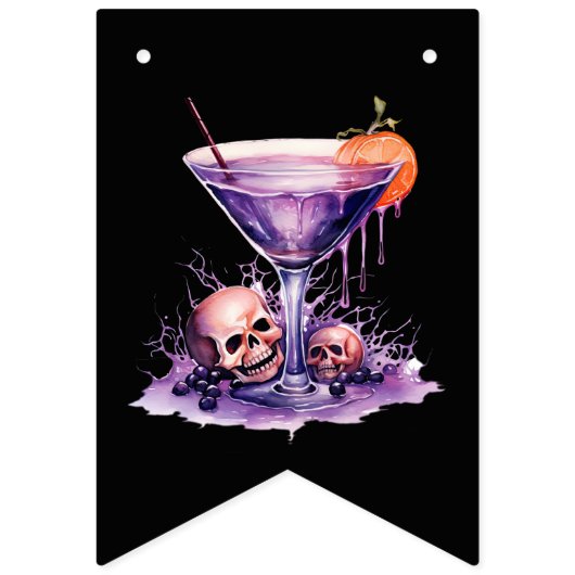 Cocktail Drinks Halloween-Party Banner (Zweite Fahne)
