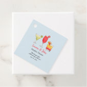 Cocktail Drinks Paare Dusche Danke Geschenkanhänger (Beispiel)