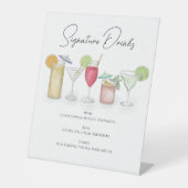 Cocktail Drinks Whimsical Sockelschild (Vorderseite)