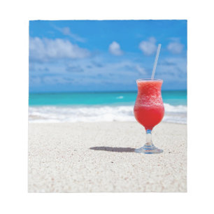 Cocktail durch das Meer Notizblock