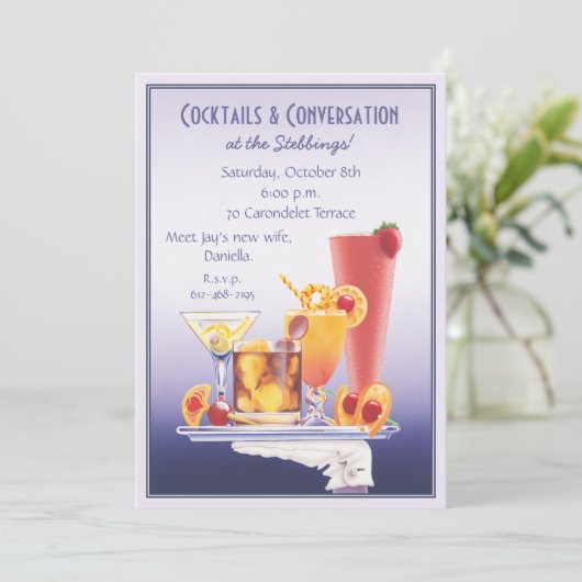 Cocktail © einladung (Stehend Vorderseite)