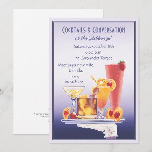Cocktail © einladung (Vorne/Hinten)