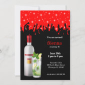 Cocktail * Farbe wählen Einladung (Vorderseite)