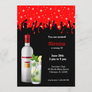 Cocktail * Farbe wählen Einladung