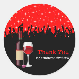 Cocktail * Farbe wählen Runder Aufkleber