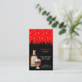 Cocktail * Farbe wählen Visitenkarte (Stehend Vorderseite)