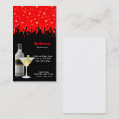 Cocktail * Farbe wählen Visitenkarte (Vorne/Hinten)