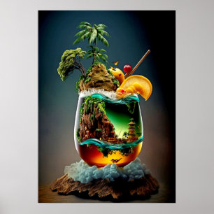 Cocktail Farbige Poster