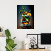 Cocktail Farbige Poster (Heimbüro)